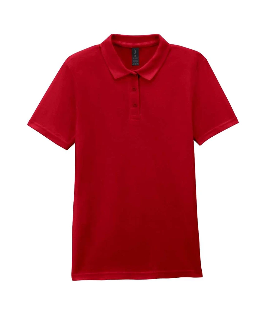 Tricou polo damă Gildan Softstyle Double Piqué GIL64800 · 177 g/m², bumbac