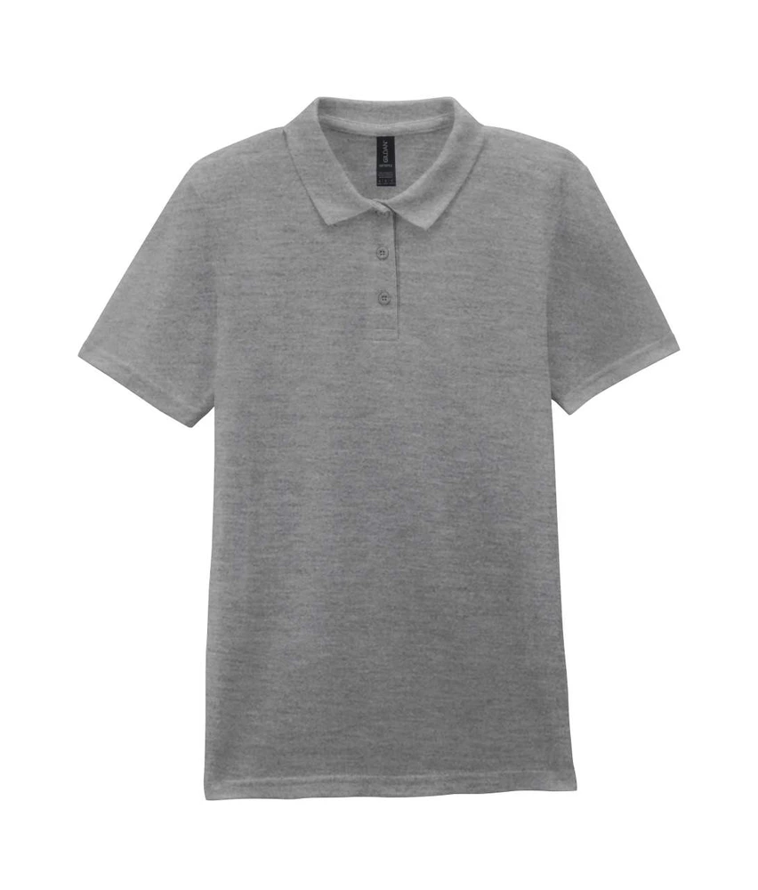 Tricou polo damă Gildan Softstyle Double Piqué GIL64800 · 177 g/m², bumbac