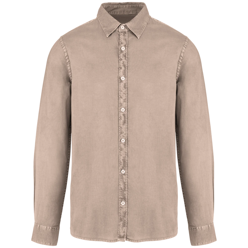 Cămașă bărbați Native Spirit Washed NS502 · 135 g/m², bumbac / bumbac organic