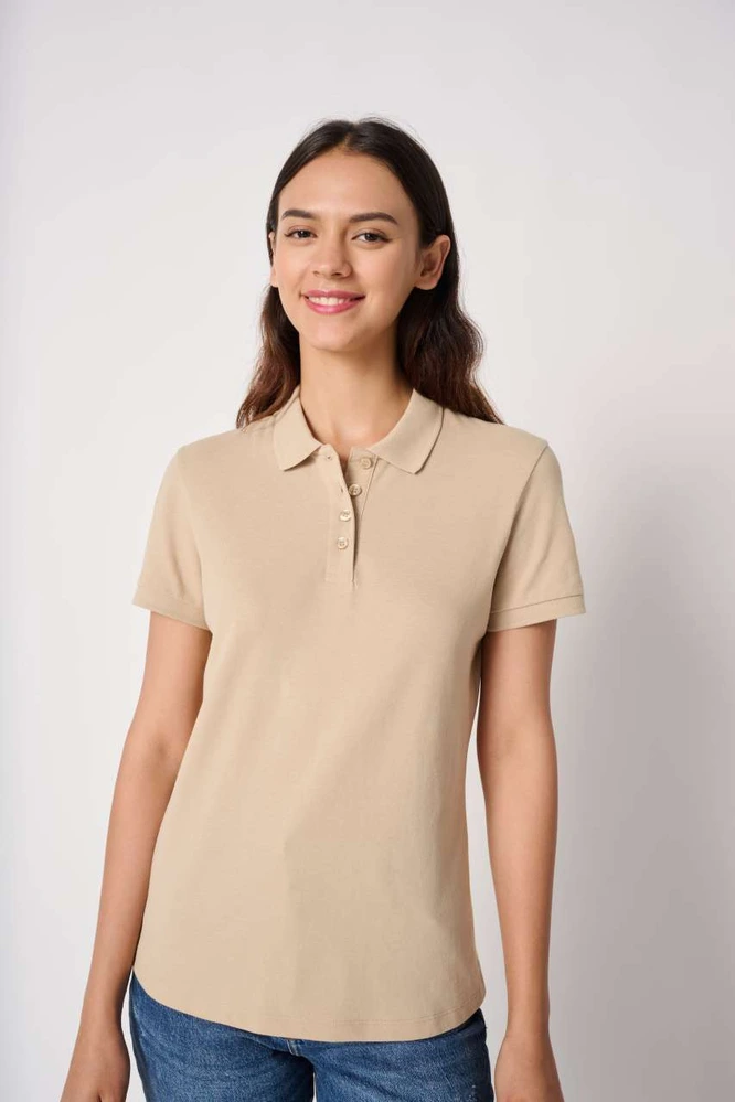 Tricou polo damă iDeal Basic Pique IB296 · 180 g/m², bumbac / vâscoză