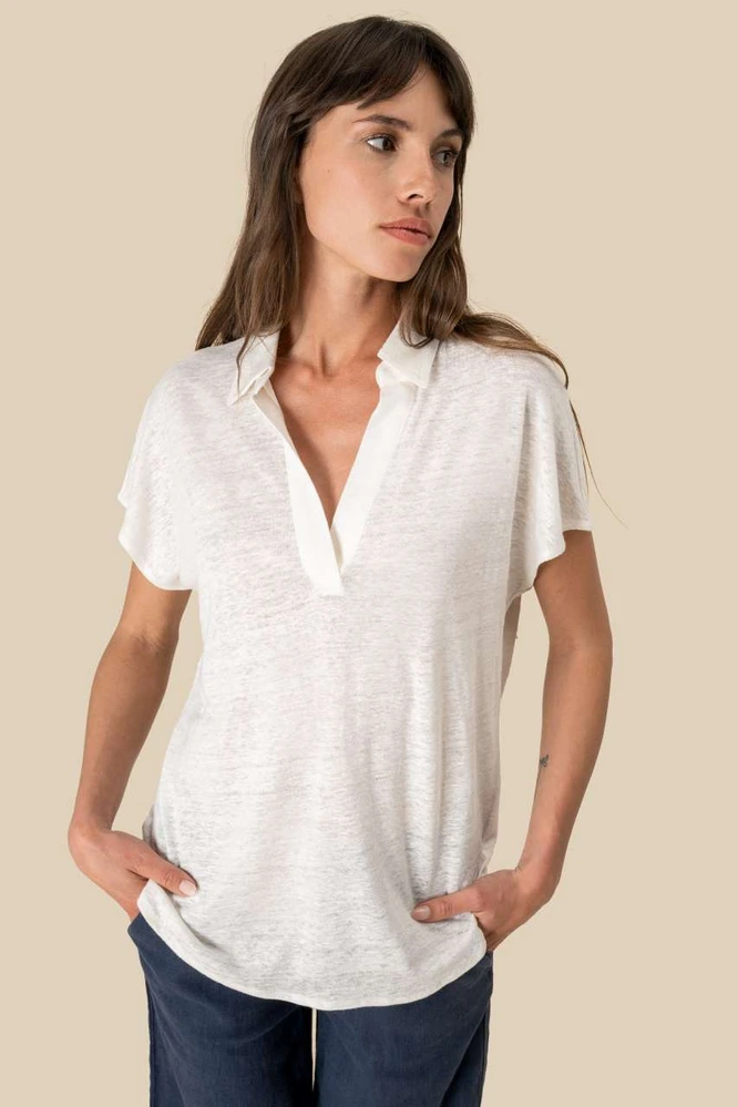 Tricou polo damă Spasso Linen SP221 · 190 g/m², bumbac