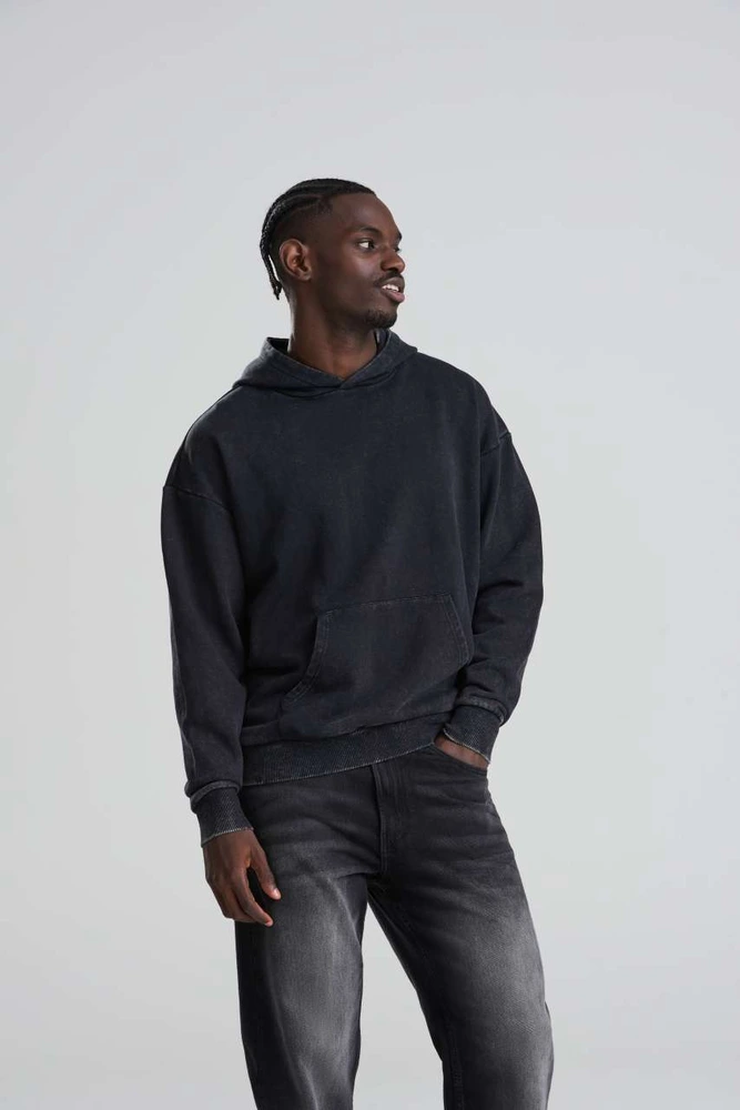 Hanorac cu glugă oversize Just Hoods Vintage Washed AWJH180 · 380 g/m², bumbac / poliester