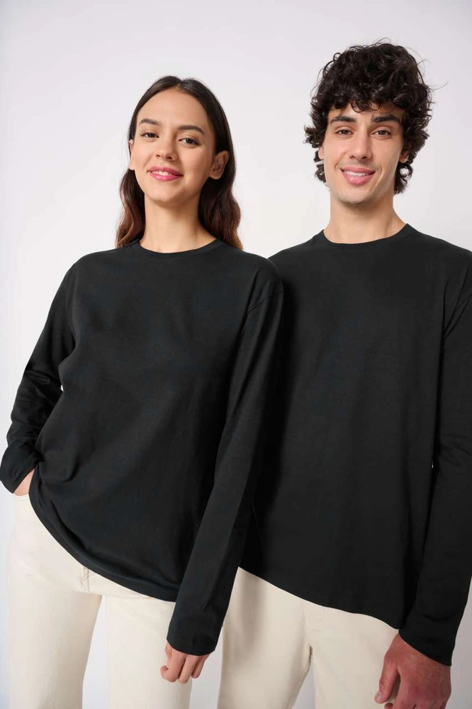 Tricou cu mânecă lungă iDeal Basic IDEAL190 LSL Tubular IB323 · 185 g/m², bumbac / vâscoză