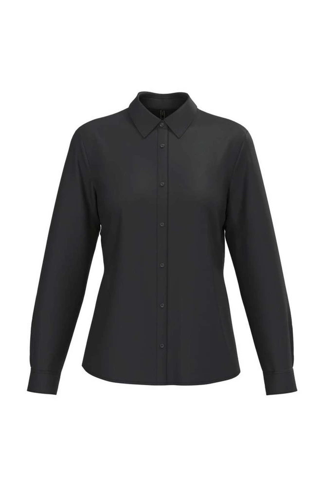 Cămașă damă Kariban Poplin Easy Care Polycotton KA584 · 108 g/m², bumbac / poliester
