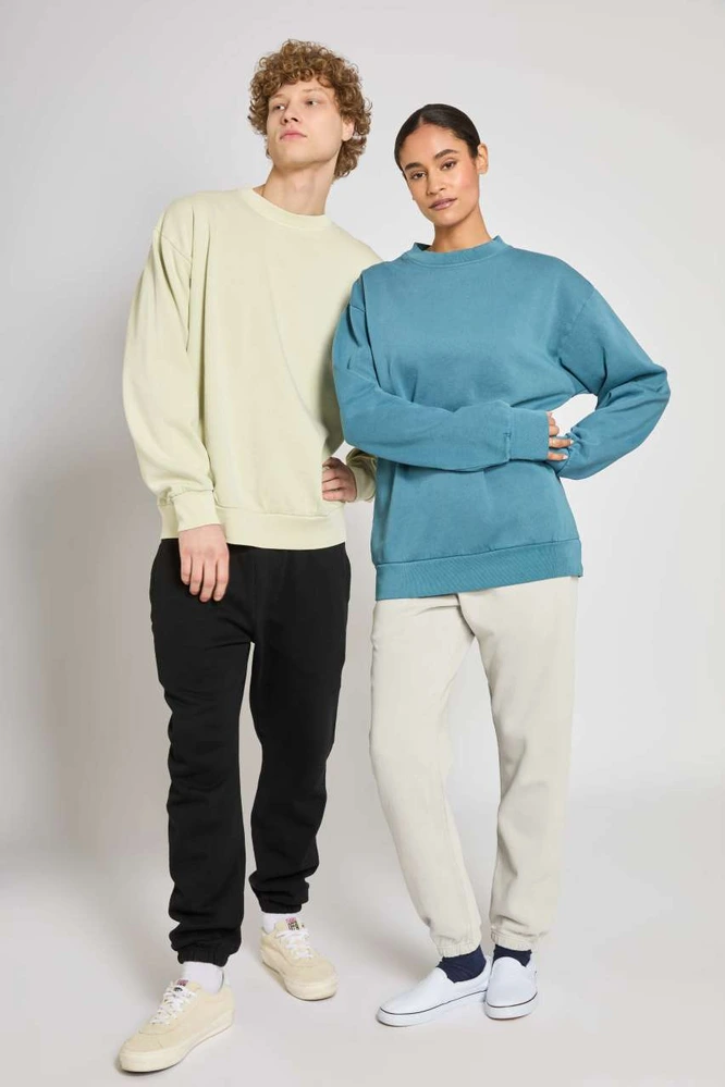 Bluză oversize Lane Seven Urban Garment Dyed LS16004GD · 340 g/m², bumbac / poliester