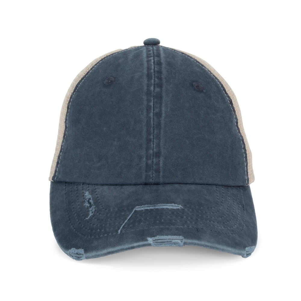 Șapcă Native Spirit Eco-Friendly Ripped Effect Trucker NS027 · 280 g/m², bumbac / bumbac organic