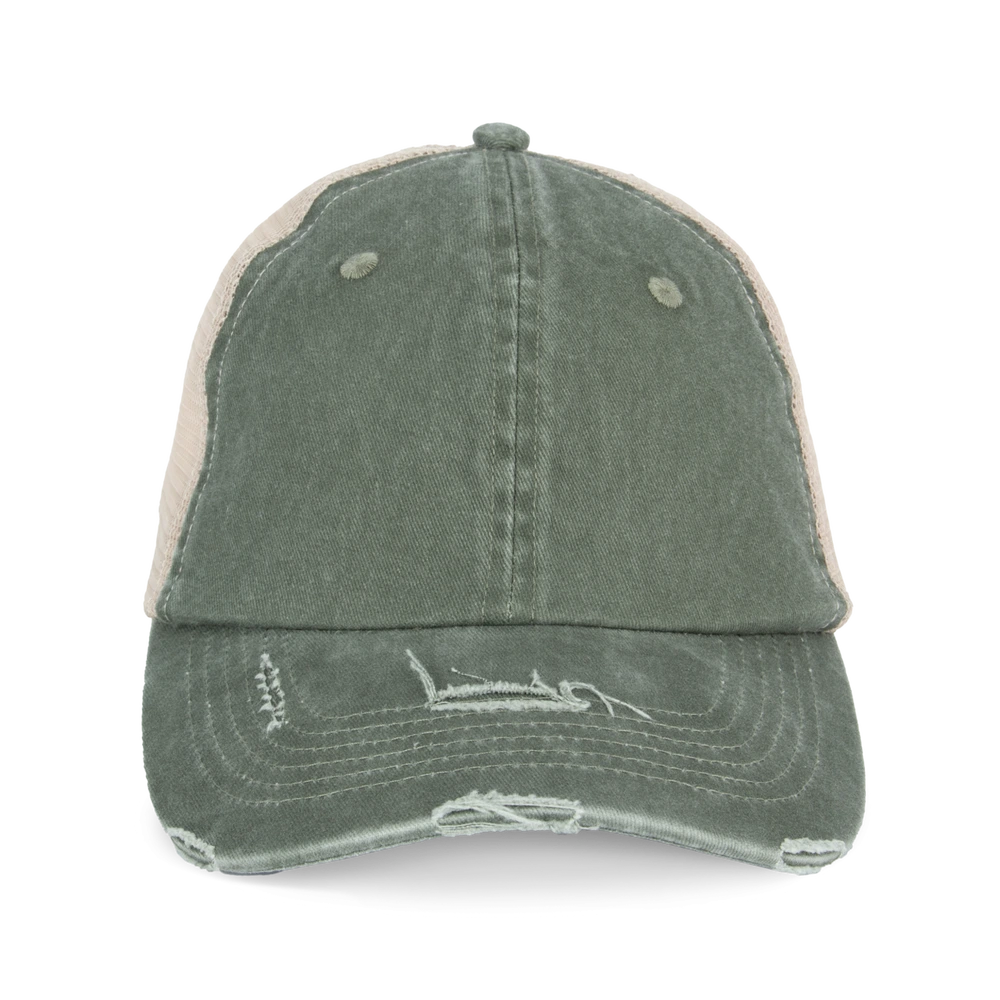 Șapcă Native Spirit Eco-Friendly Ripped Effect Trucker NS027 · 280 g/m², bumbac / bumbac organic