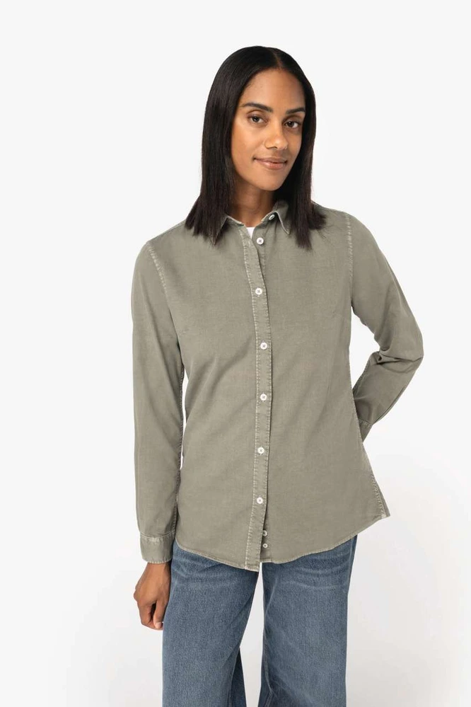 Cămașă damă Native Spirit Washed NS503 · 135 g/m², bumbac / bumbac organic