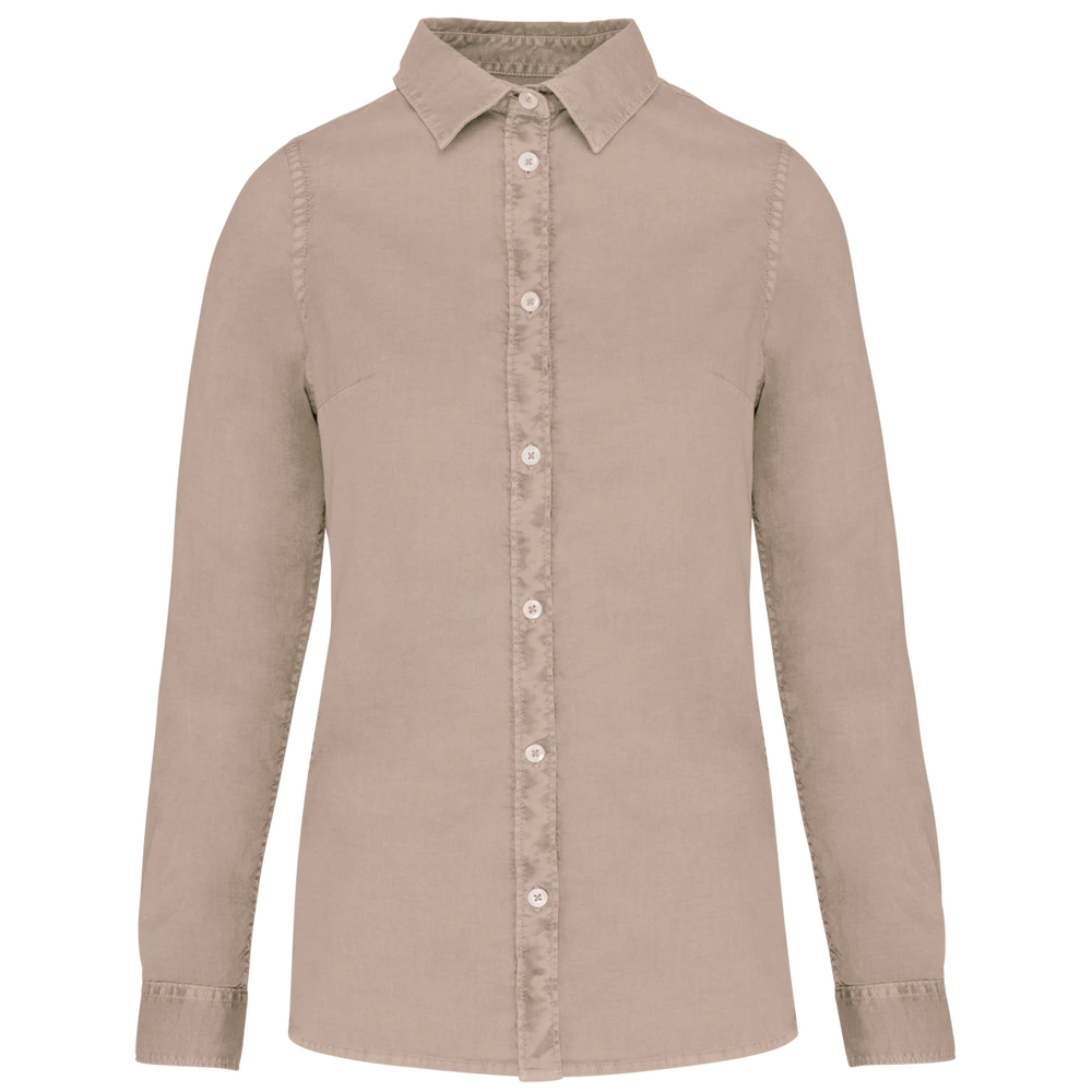 Cămașă damă Native Spirit Washed NS503 · 135 g/m², bumbac / bumbac organic
