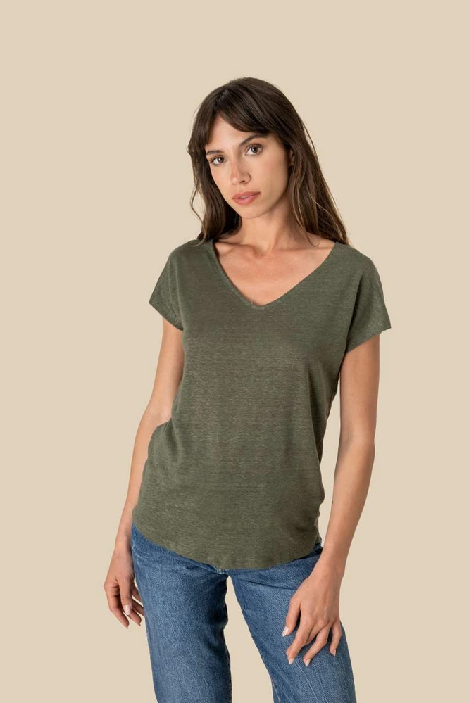 Tricou damă Spasso Linen SP321 · 190 g/m²