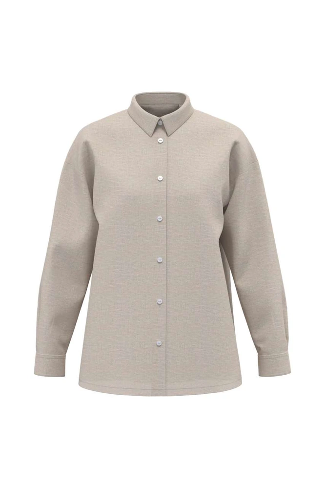 Cămașă damă oversize Spasso Linen SP501 · 125 g/m²