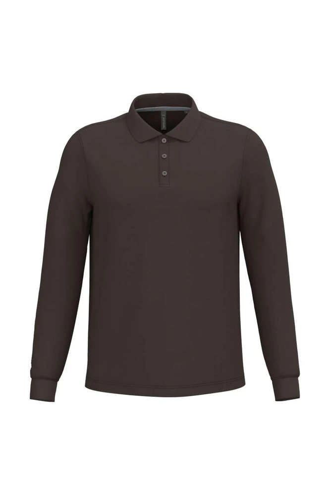 Tricou polo cu mânecă lungă bărbați Kariban KA243 · 220 g/m², bumbac