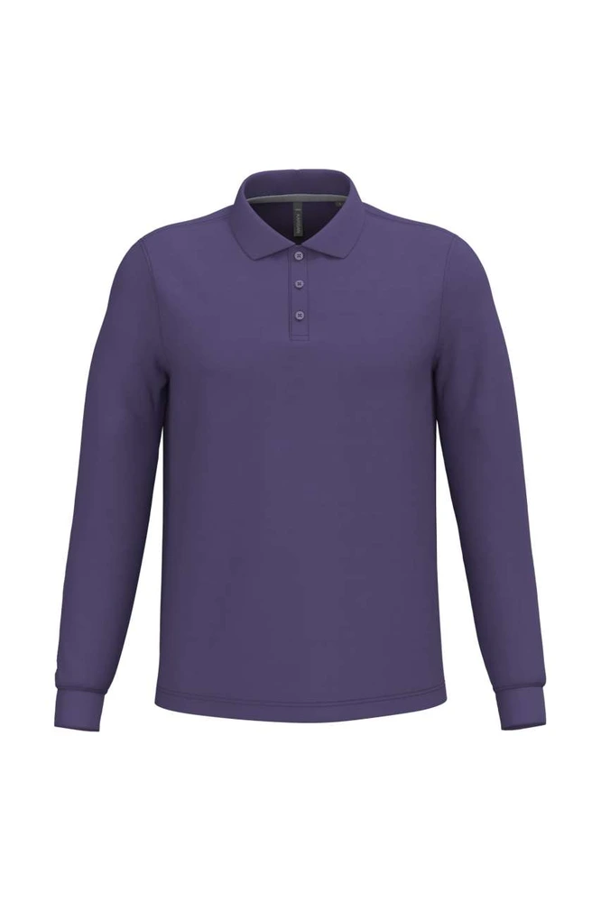 Tricou polo cu mânecă lungă bărbați Kariban KA243 · 220 g/m², bumbac