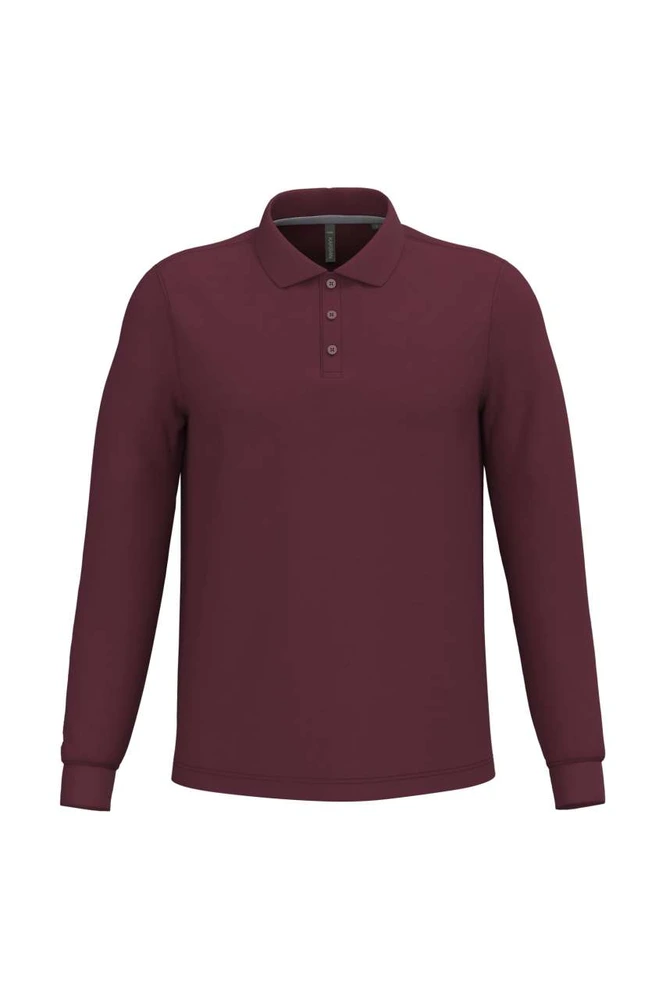 Tricou polo cu mânecă lungă bărbați Kariban KA243 · 220 g/m², bumbac