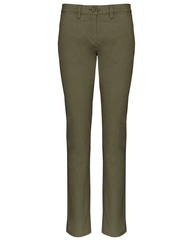 Pantaloni damă Kariban Chino KA741 · 245 g/m², bumbac / elastan