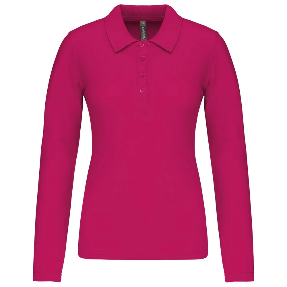 Tricou polo cu mânecă lungă damă Kariban Piqué KA257 · 180 g/m², bumbac