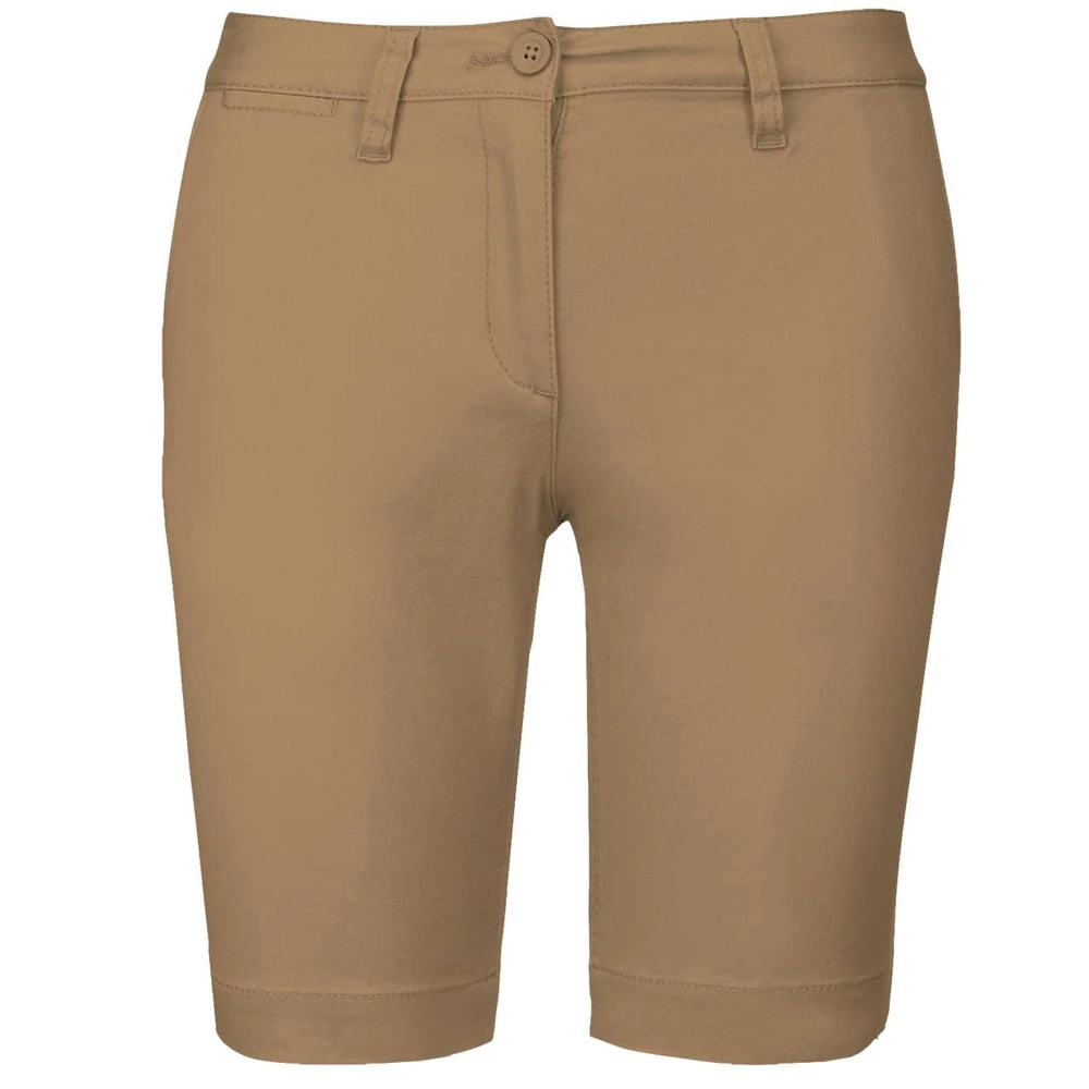 Pantaloni scurți damă Kariban Chino KA751 · 245 g/m², bumbac / elastan
