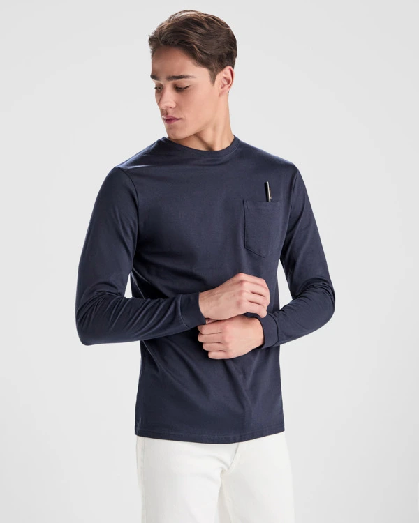Tricou cu mânecă lungă bărbați Roly Shiba CA1219 · 165 g/m², bumbac