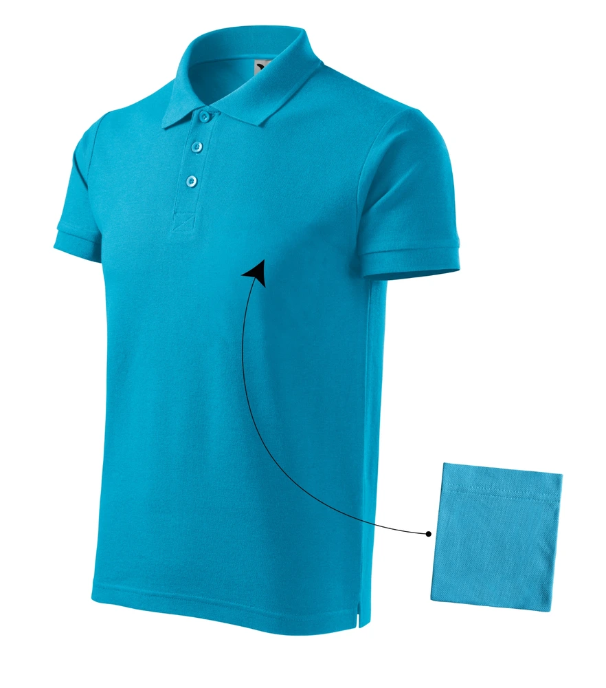 Tricou polo bărbați Malfini Cotton · 170 g/m², bumbac / vâscoză