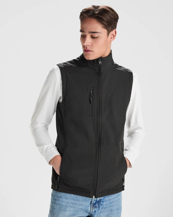 Vestă softshell bărbați Roly Quebec SS6438 · 300 g/m², poliester