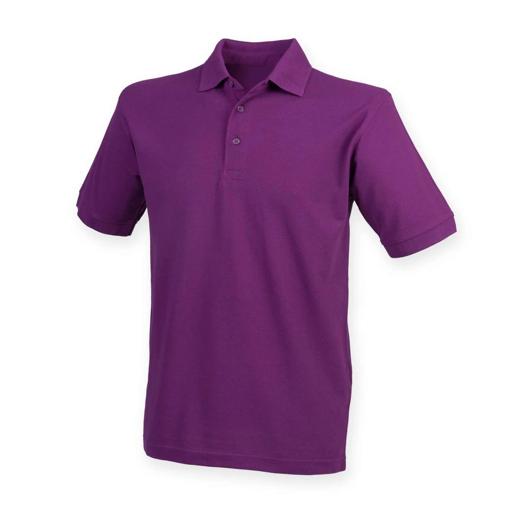 Tricou polo bărbați Henbury Classic 65 35 Pique HN400 · 200 g/m², bumbac / poliester