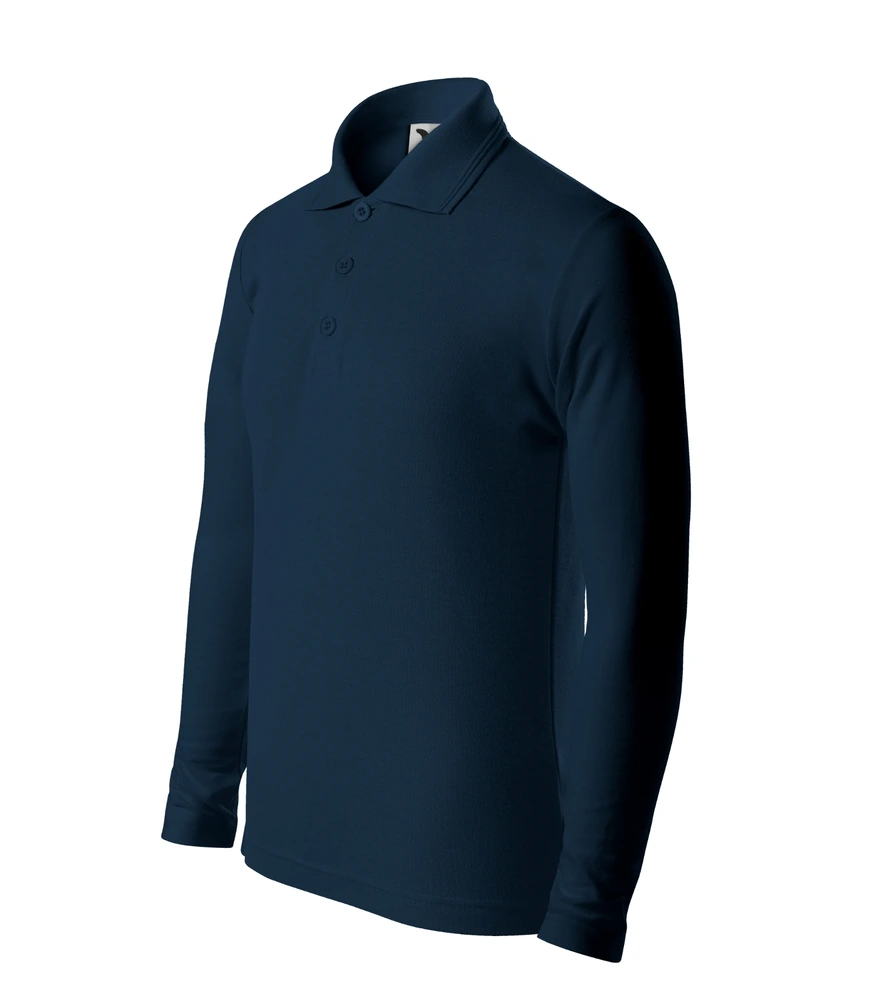 Tricou polo cu mânecă lungă copii Malfini Pique · 200 g/m², bumbac / poliester