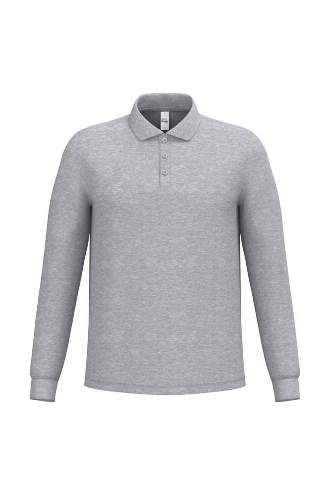 Tricou polo cu mânecă lungă bărbați iDeal Basic Pique Long-Sleeves IB222 · 200 g/m²