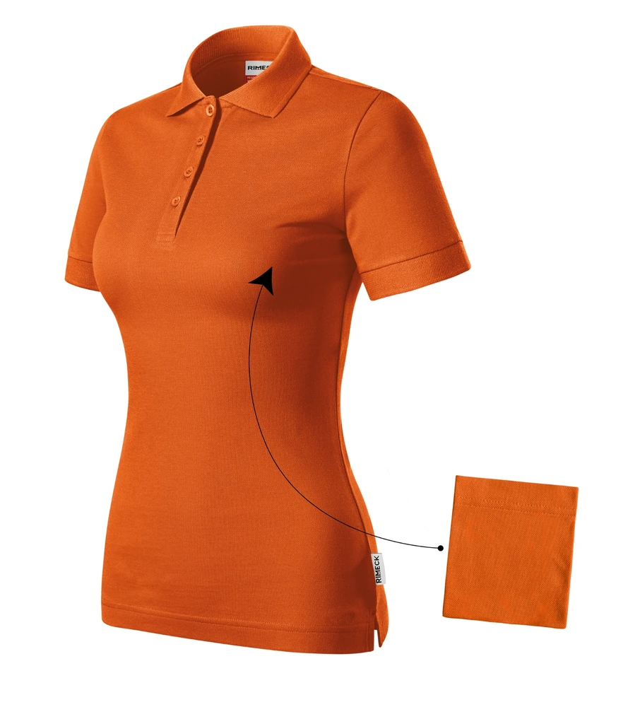 Tricou polo damă Rimeck Resist · 200 g/m², bumbac