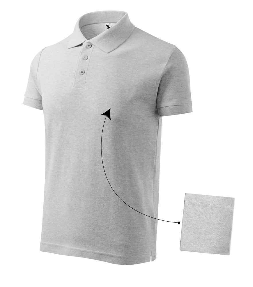 Tricou polo bărbați Malfini Cotton · 170 g/m², bumbac / vâscoză