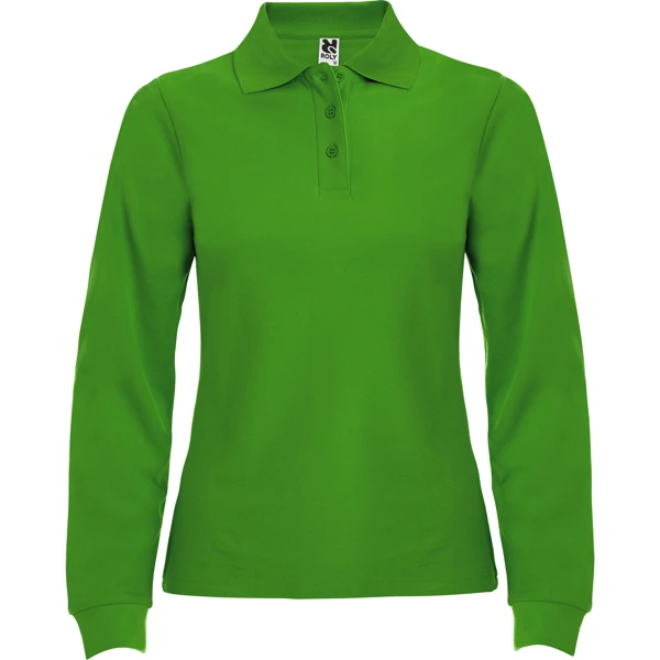 Tricou polo cu mânecă lungă damă Roly Estrella PO6636 · 220 g/m², bumbac / vâscoză