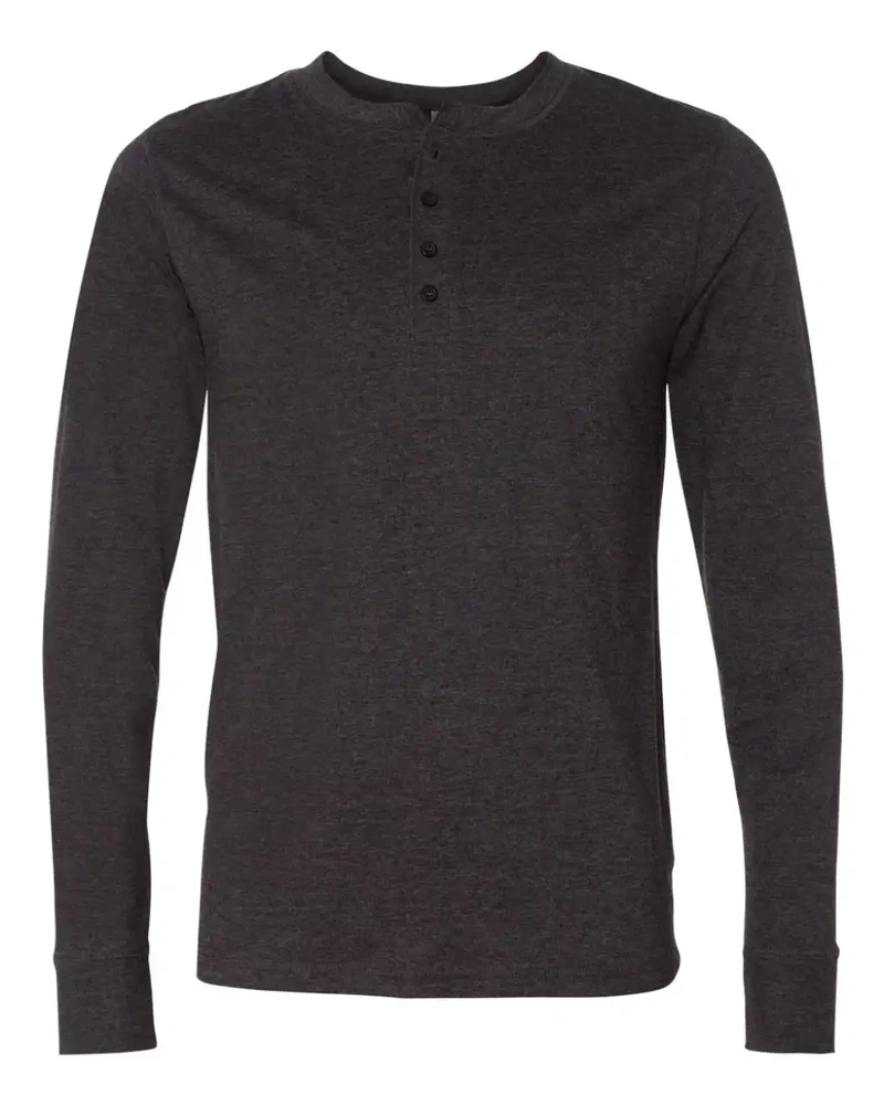 Tricou cu mânecă lungă bărbați Bella Henley BE3150 · 140 g/m², bumbac / poliester