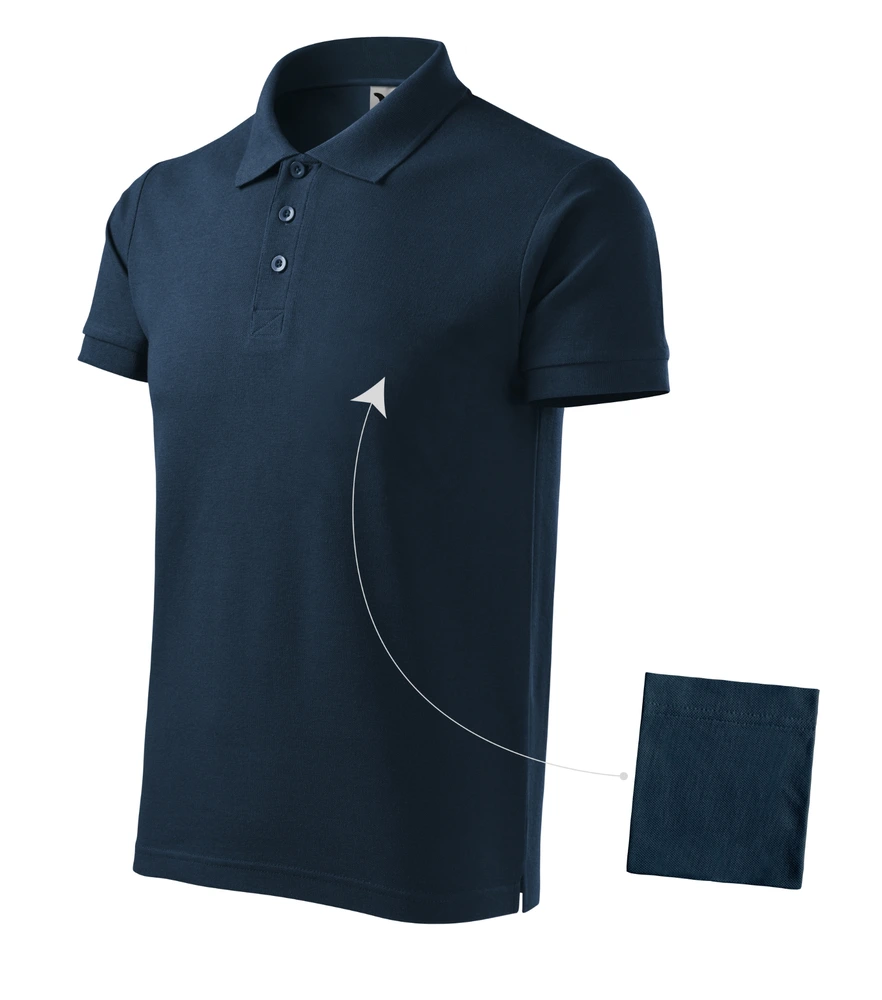 Tricou polo bărbați Malfini Cotton · 170 g/m², bumbac / vâscoză