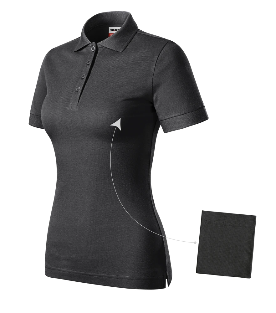 Tricou polo damă Rimeck Resist · 200 g/m², bumbac