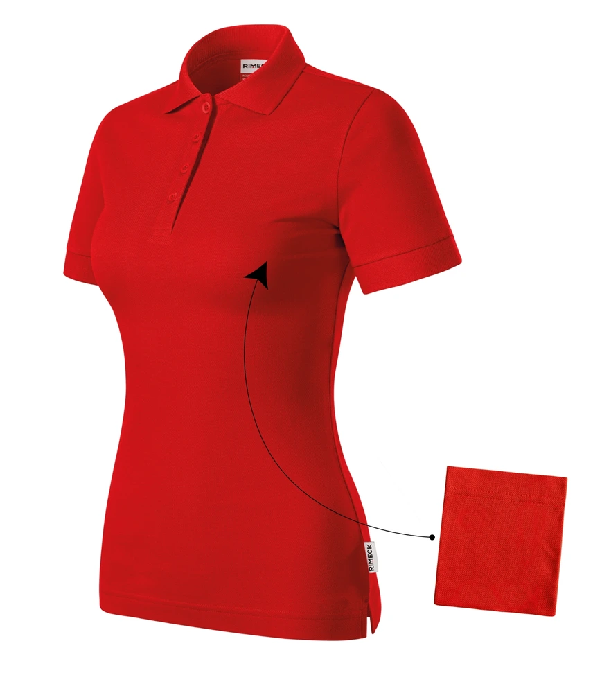 Tricou polo damă Rimeck Resist · 200 g/m², bumbac
