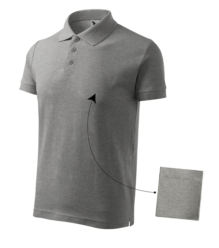 Tricou polo bărbați Malfini Cotton · 170 g/m², bumbac / vâscoză