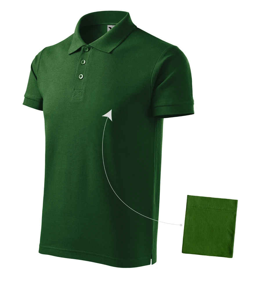 Tricou polo bărbați Malfini Cotton · 170 g/m², bumbac / vâscoză