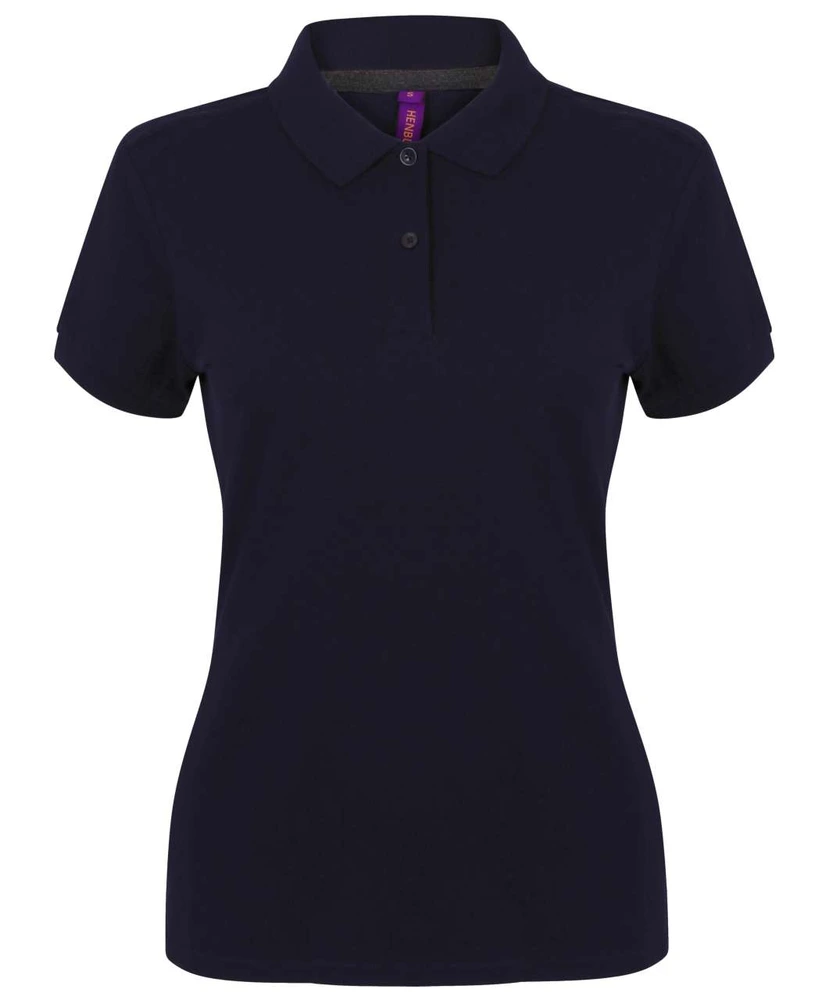 Tricou polo damă Henbury Micro-Fine Cotton Pique HN102 · 180 g/m², bumbac