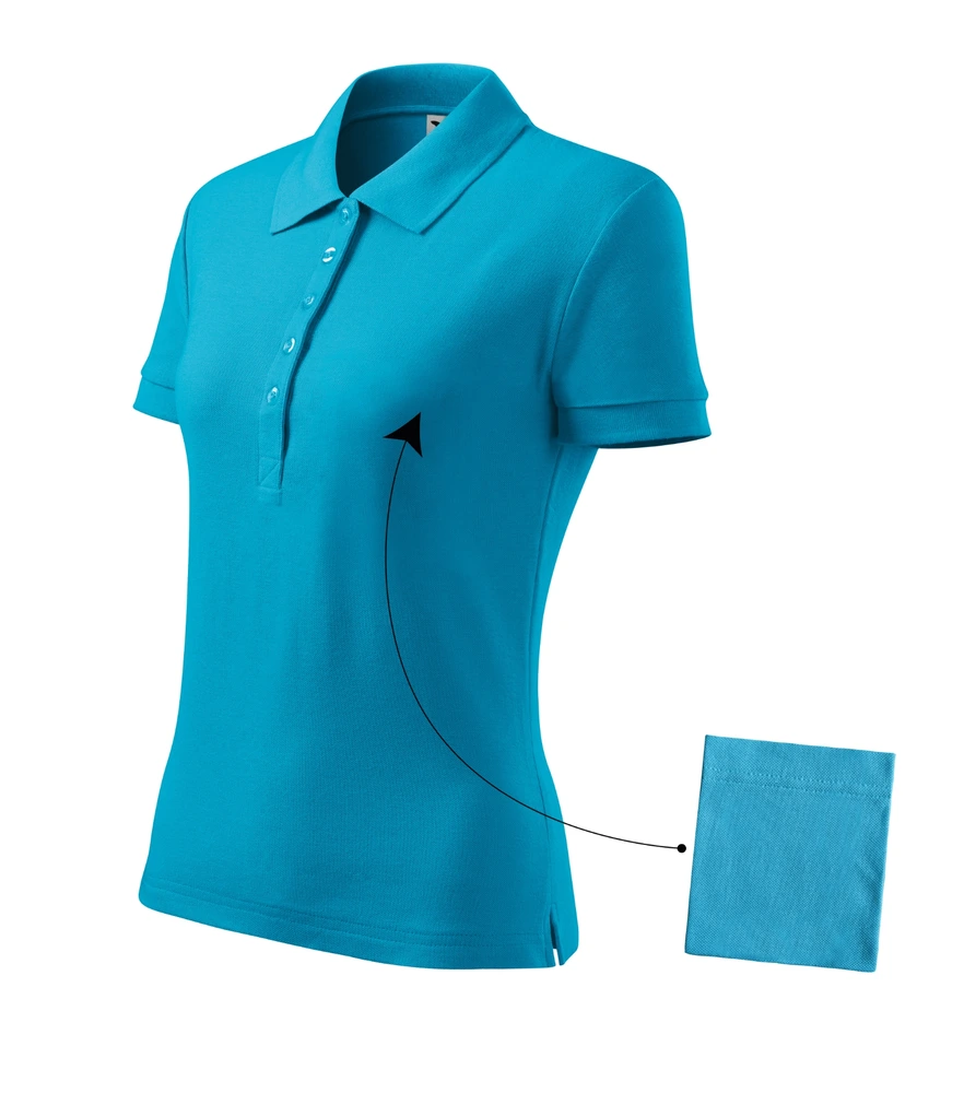 Tricou polo damă Malfini Cotton · 170 g/m², bumbac / vâscoză