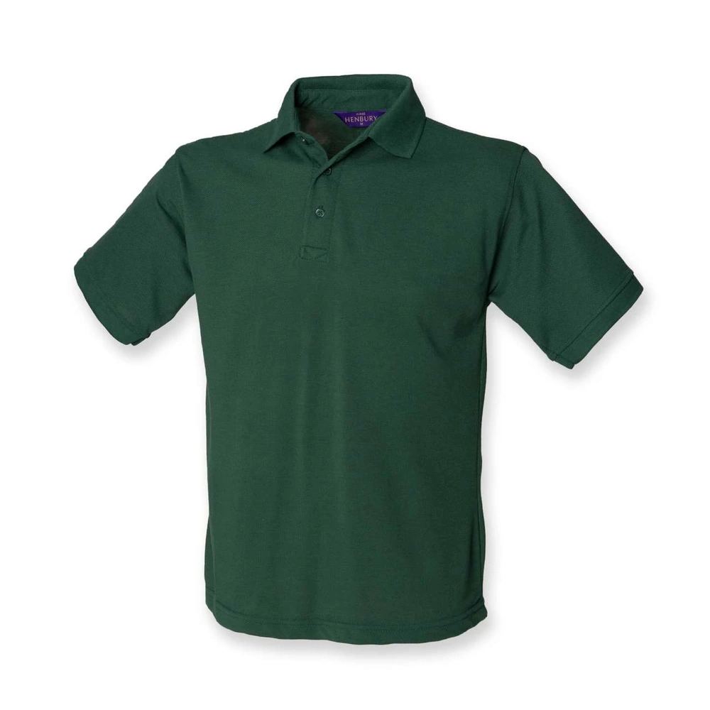 Tricou polo bărbați Henbury Classic 65 35 Pique HN400 · 200 g/m², bumbac / poliester