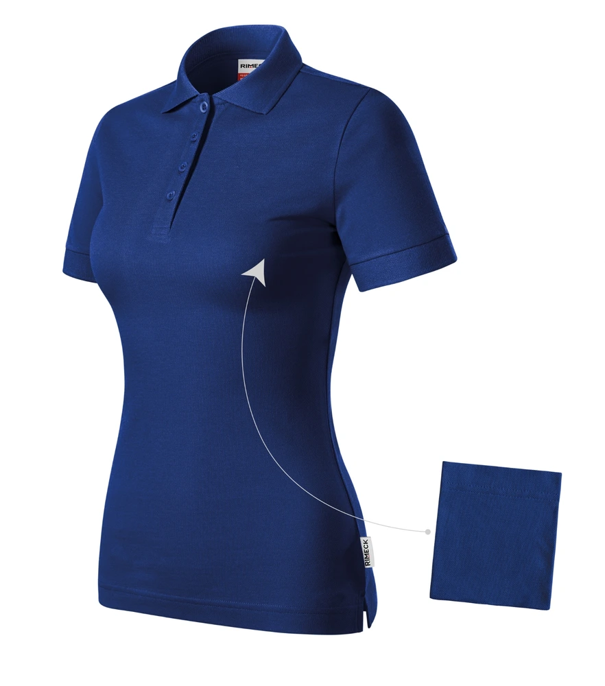 Tricou polo damă Rimeck Resist · 200 g/m², bumbac