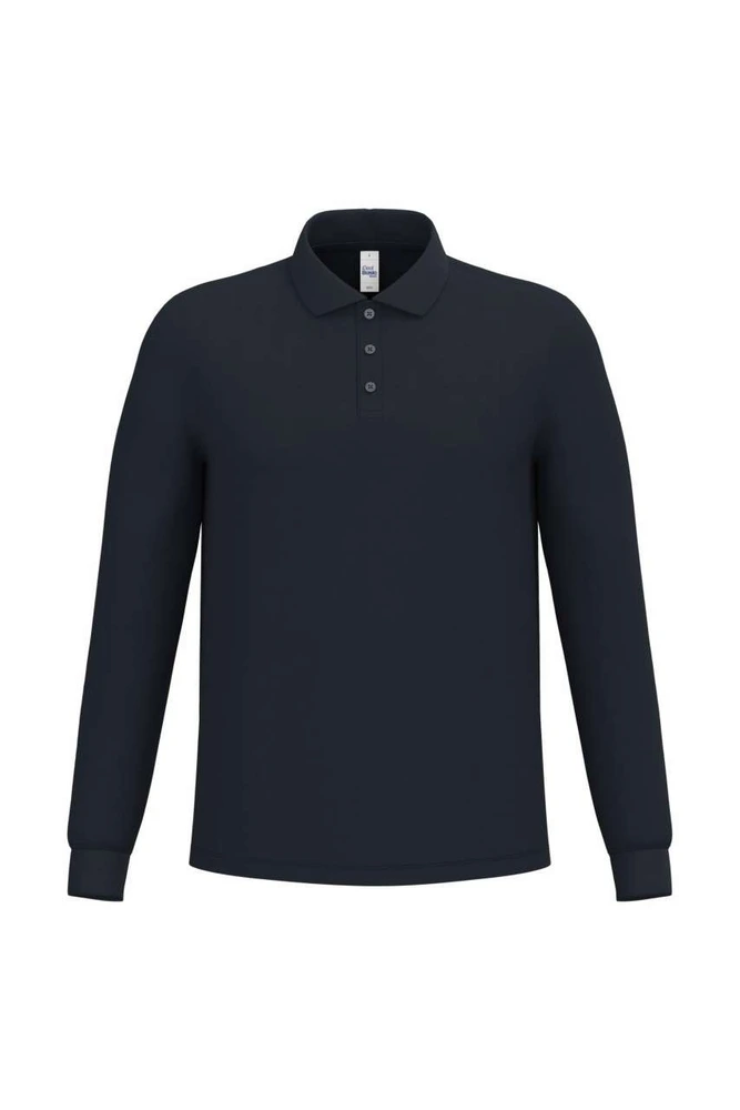 Tricou polo cu mânecă lungă bărbați iDeal Basic Pique Long-Sleeves IB222 · 200 g/m²