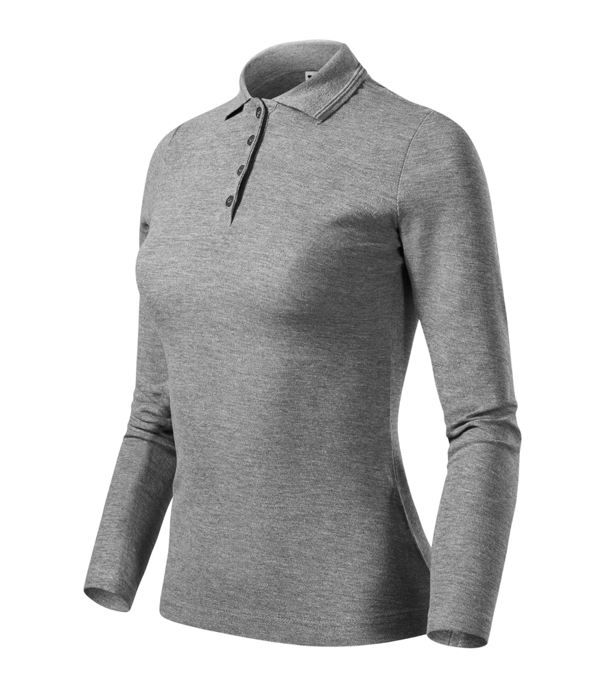 Tricou polo cu mânecă lungă damă Malfini Pique · 200 g/m², bumbac / poliester