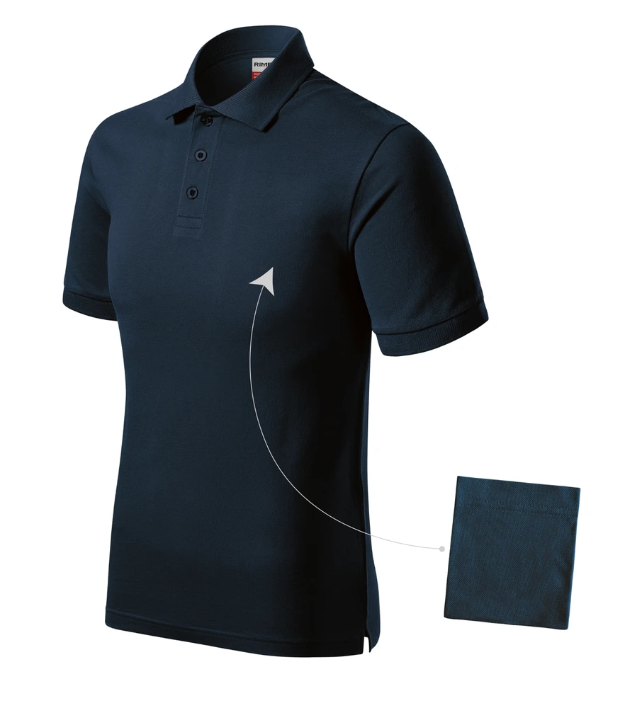 Tricou polo bărbați Rimeck Resist · 200 g/m², bumbac