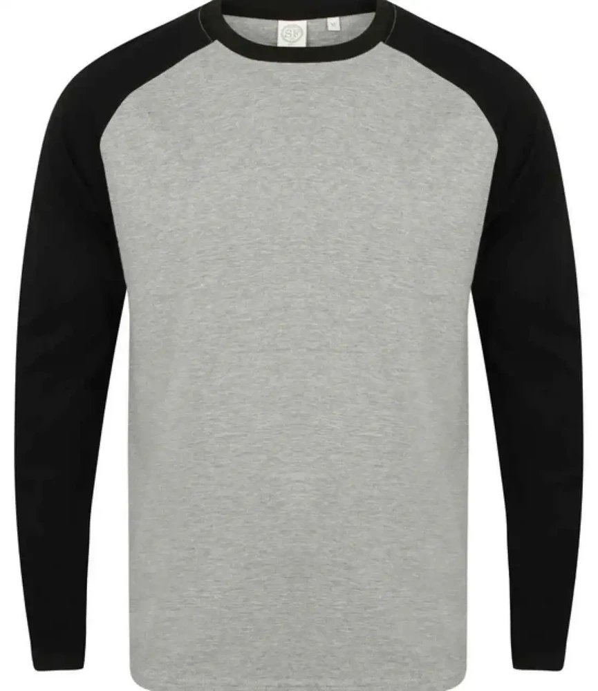 Tricou cu mânecă lungă bărbați SF Clothing Baseball SF271 · 140 g/m², bumbac / vâscoză