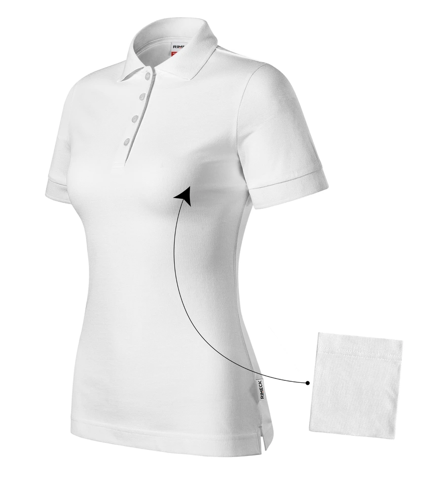 Tricou polo damă Rimeck Resist · 200 g/m², bumbac