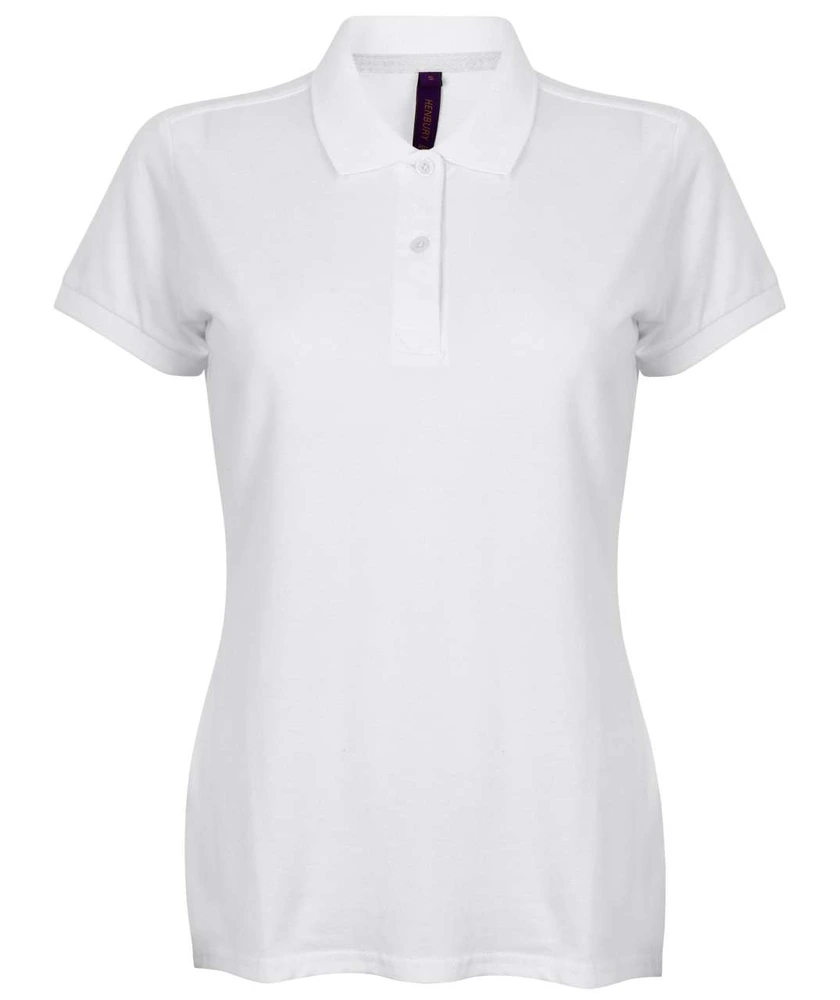 Tricou polo damă Henbury Micro-Fine Cotton Pique HN102 · 180 g/m², bumbac