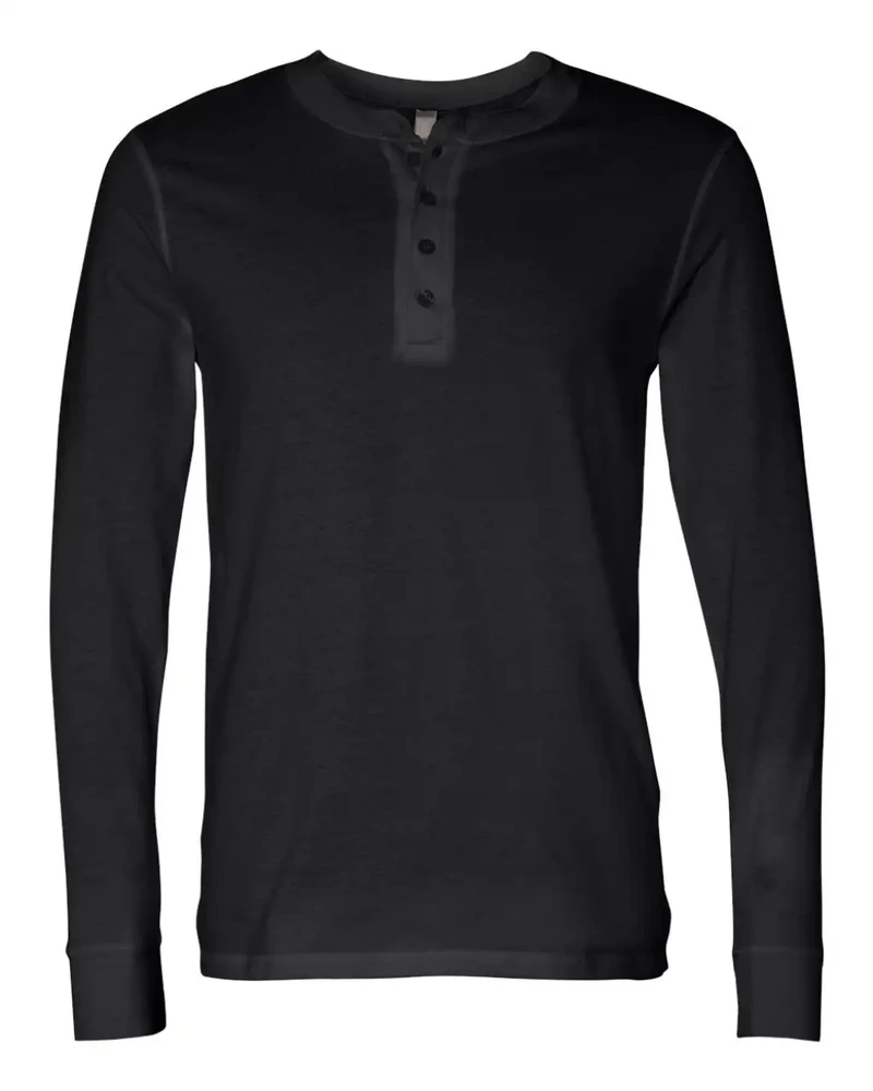Tricou cu mânecă lungă bărbați Bella Henley BE3150 · 140 g/m², bumbac / poliester