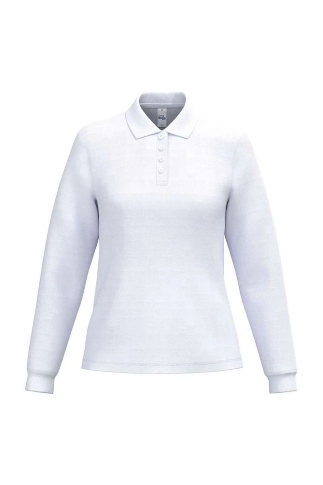 Tricou polo cu mânecă lungă damă iDeal Basic Pique Long-Sleeves IB223 · 200 g/m², bumbac / vâscoză