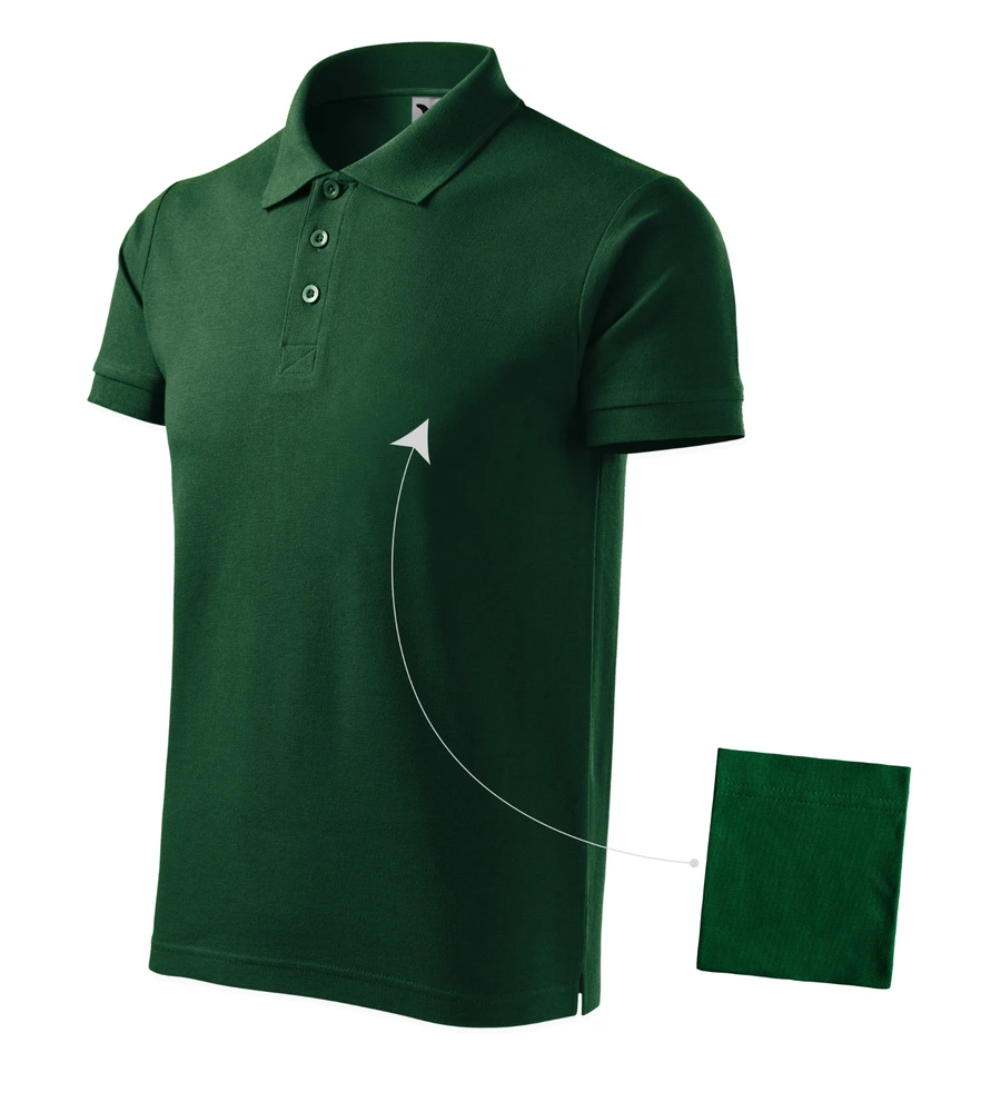 Tricou polo bărbați Malfini Cotton · 170 g/m², bumbac / vâscoză