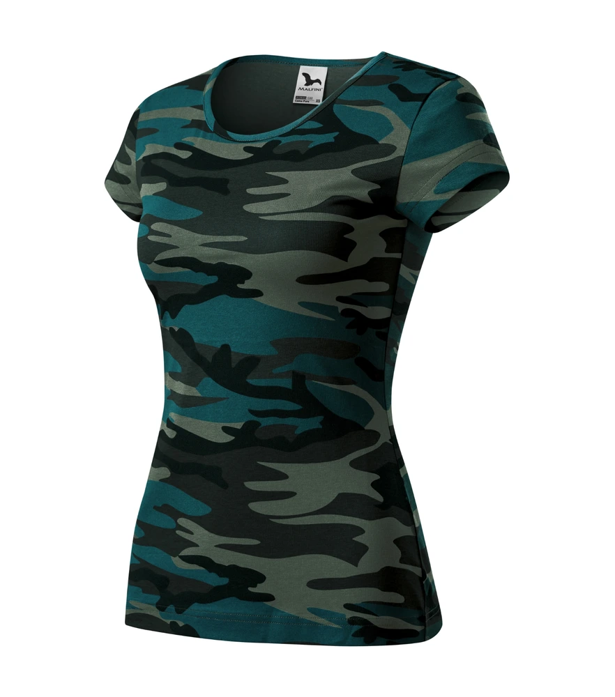 Tricou damă Malfini Pure Camo · 150 g/m², bumbac